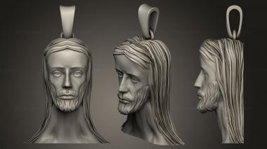 Jewelry Jesus pendant 3d model
